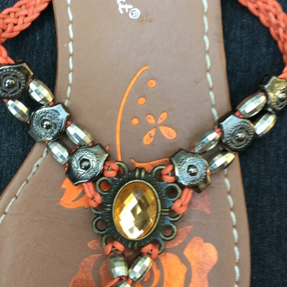 Madeline Stuart Bling Sandals Size 6.5 or 7 NWOT - Picture 2 of 7